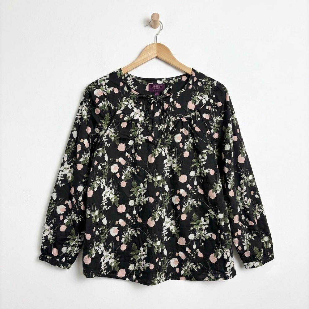 J.Crew x Liberty Art Fabrics Poppy Dream Floral Cotton Peasant Top XXS Boho